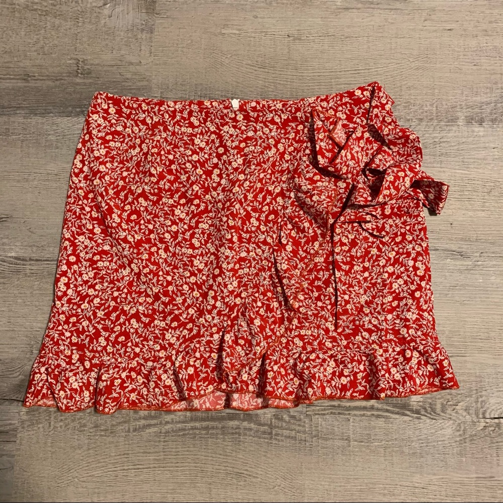 Zaful wrap skirt size small